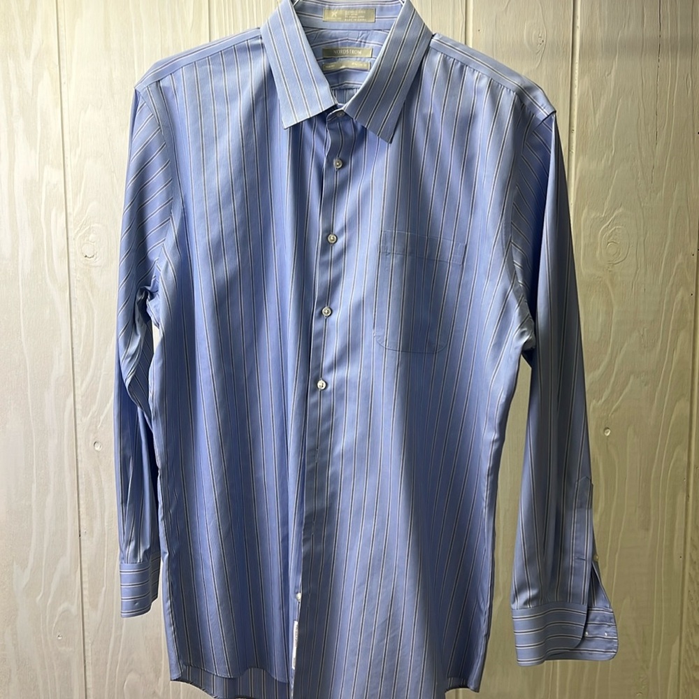 Nordstrom trim fit 17.5/34-35 dress shirt
